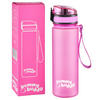 TRINKFLASCHE Pink Auslaufsicher 500 ml BPA-Frei - Pink, Kunststoff (0.5L) - Ecosa