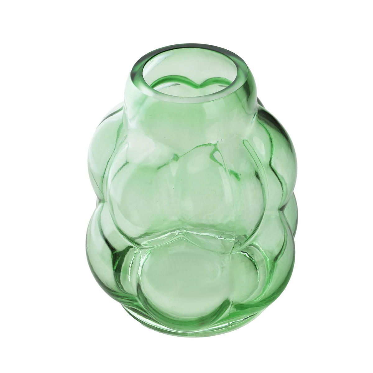VASE Serenite Grün 16.5/16.5/18 cm Glas - Grün, Glas (18cm) - Mondex