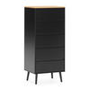 KOMMODE 50/115/40 Desi schwarze Farbe - Schwarz, Holzwerkstoff (50/115/40cm) - VS Venta-stock