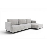 ECKSOFA Helmer In Stoff Vibe - Grau, Holzwerkstoff/Textil (293/164cm) - Fun Möbel