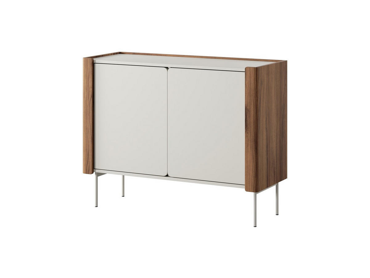 KOMMODE Paris 105, Nussbaum mit Kaschmir - Kaschmir/Walnussfarben, Holzwerkstoff (105/83/40cm) - Bettso