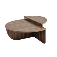 COUCHTISCH - 90 cm x 60 cm - holz - naturfarben dunkel Aloeva - Naturfarben, Holz (60/90/30cm) - Vente-Unique