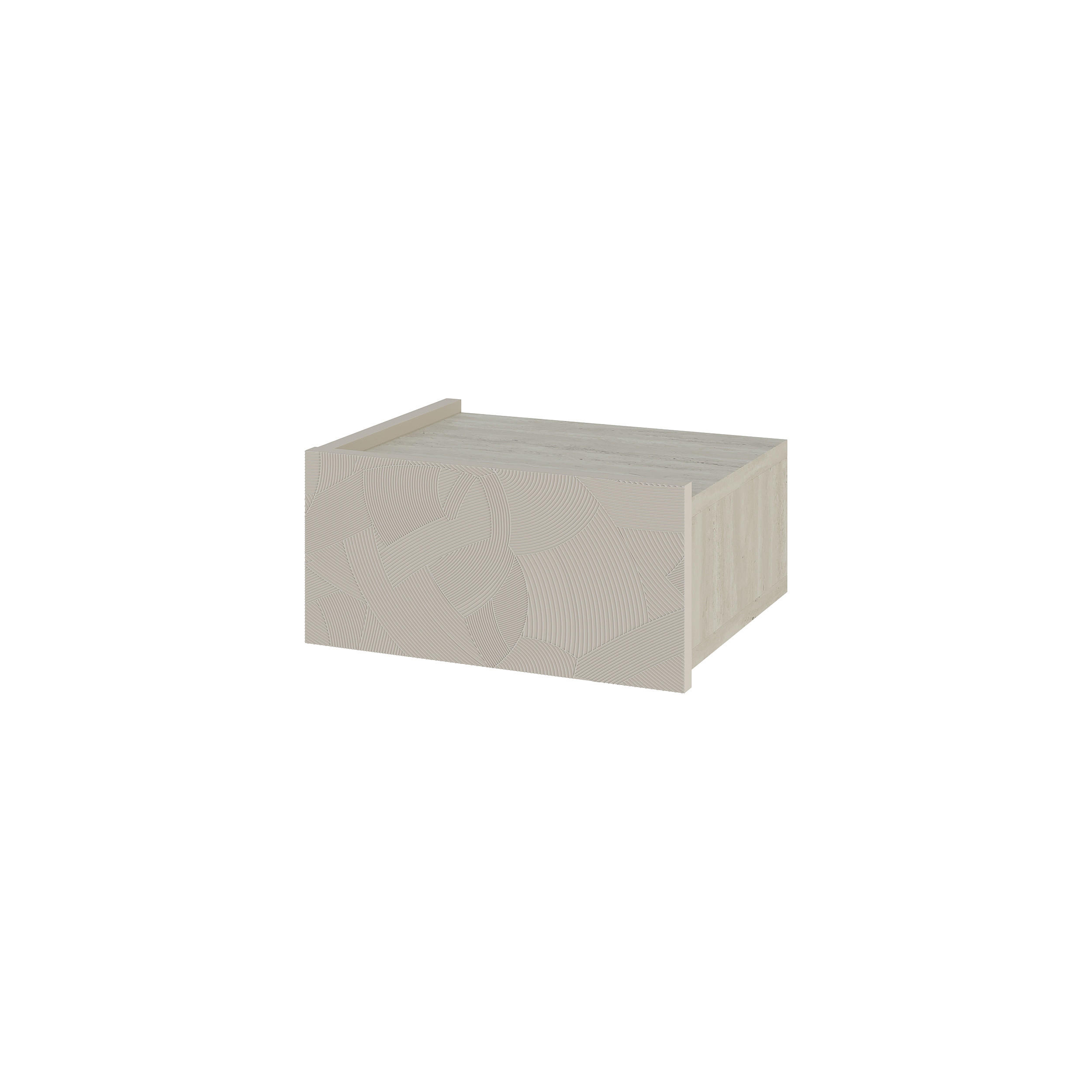 Decortie Nachttisch Sand 38.4x18.5x31 cm
