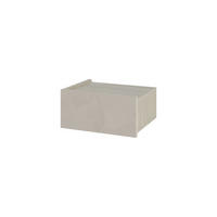 NACHTTISCH Onda Sandstein, Travertin 38,4/31/18,5 cm - Sandfarben, Holzwerkstoff (38.4/18.5/31cm) - Decortie