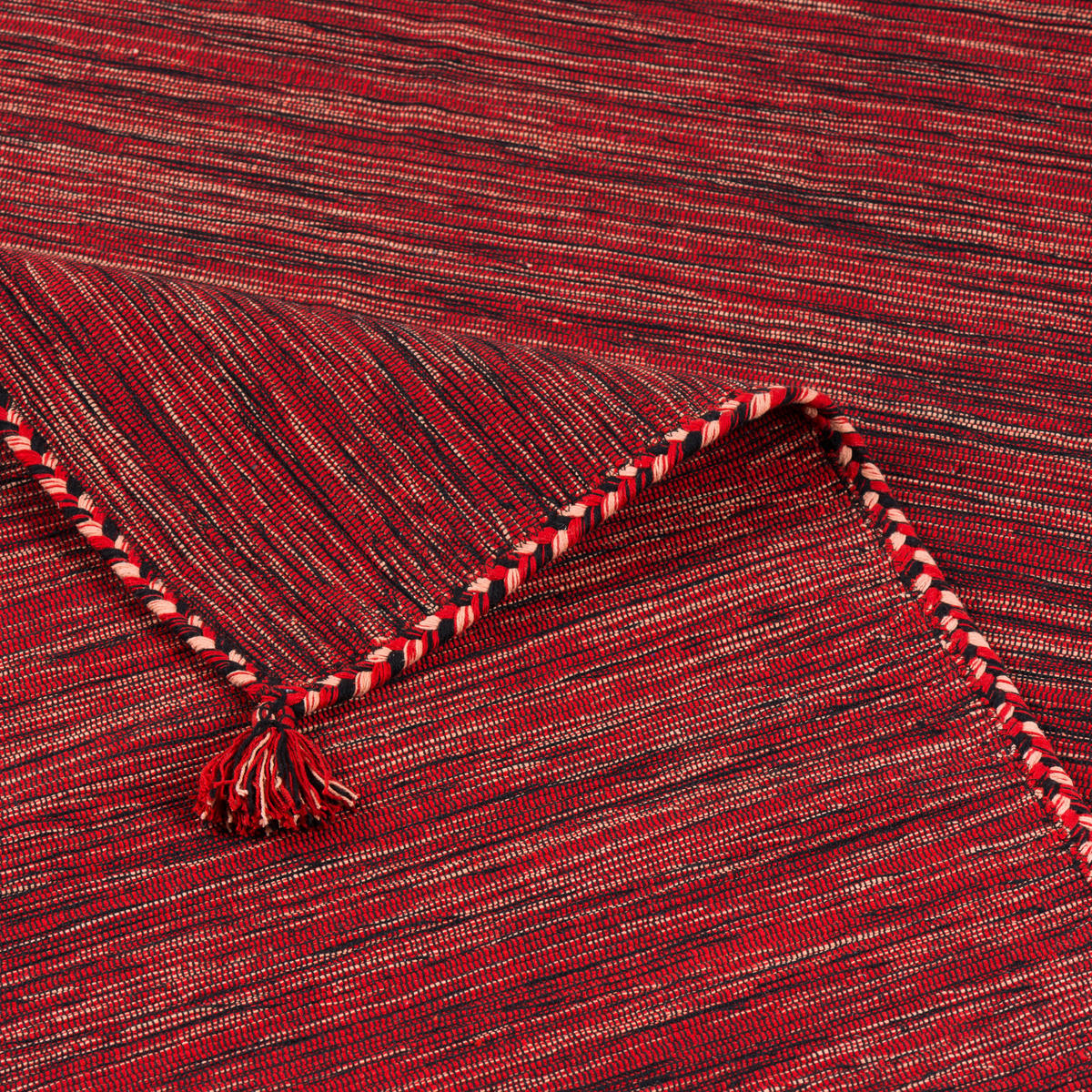 NATUR TEPPICH KELIM PRICO - Rot, Textil (200/300cm) - Pergamon