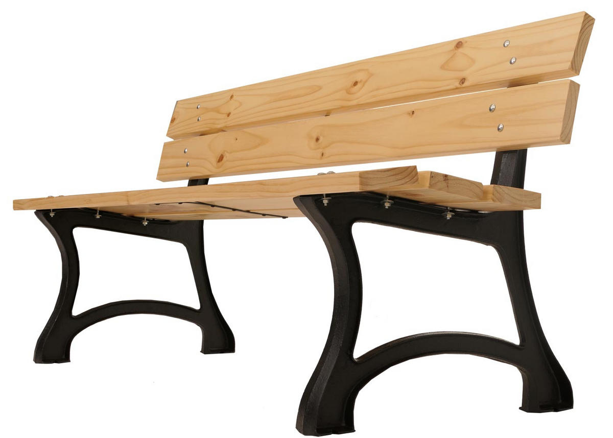 GARTENBANK 78x170x62cm Sitzhöhe 45cm 170cm Hellbraun - Beige, Holz (170/78/62cm) - PROREGAL