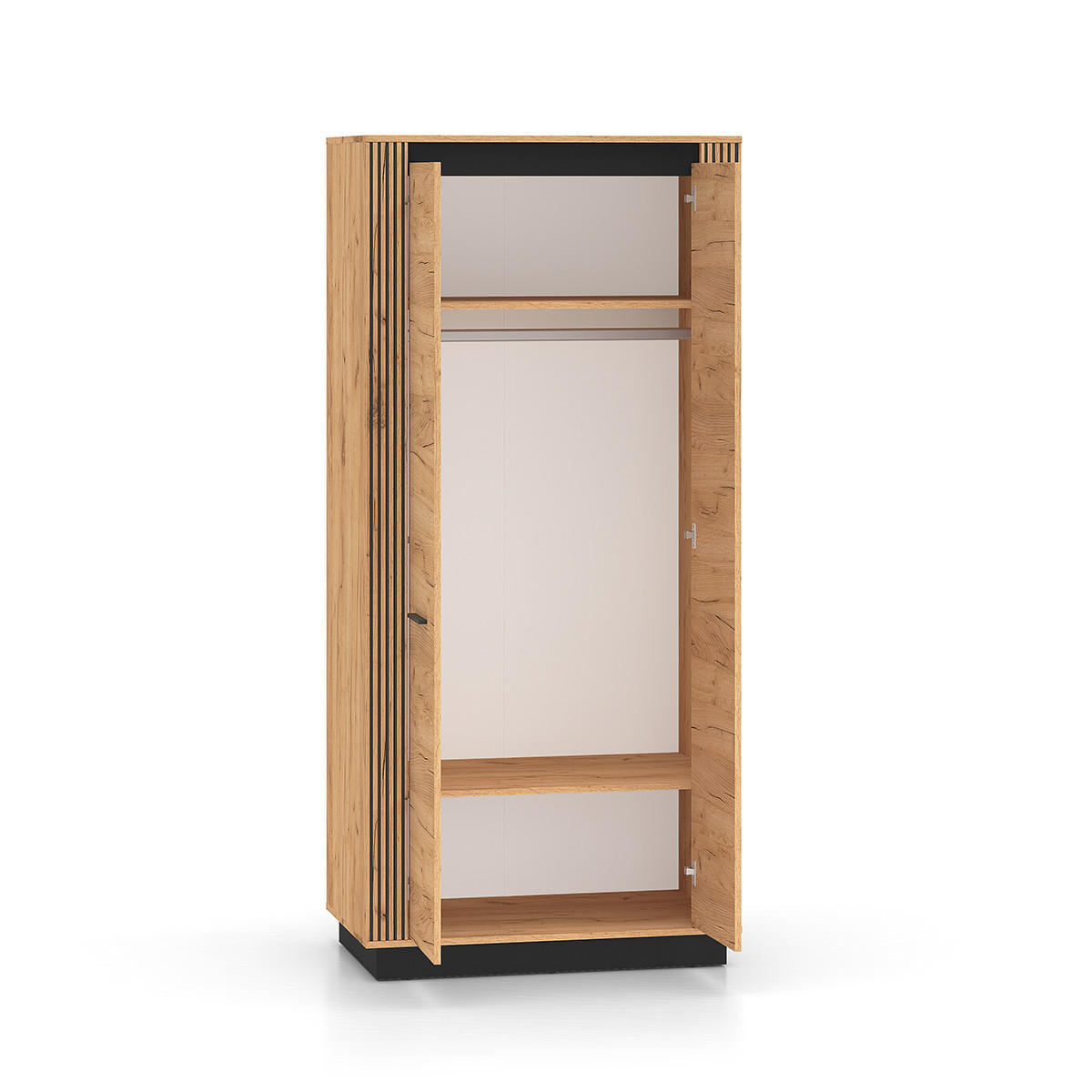 SKŘÍŇ 2DVEŘOVÁ Solal Dřevo - hnědá, kompozitní dřevo (92/200/55cm) - Petits-meubles