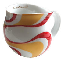 KAFFEEBECHER wave gold & rot - Goldfarben/Multicolor, Keramik (0.28L) - Luigi Colani Porzellan