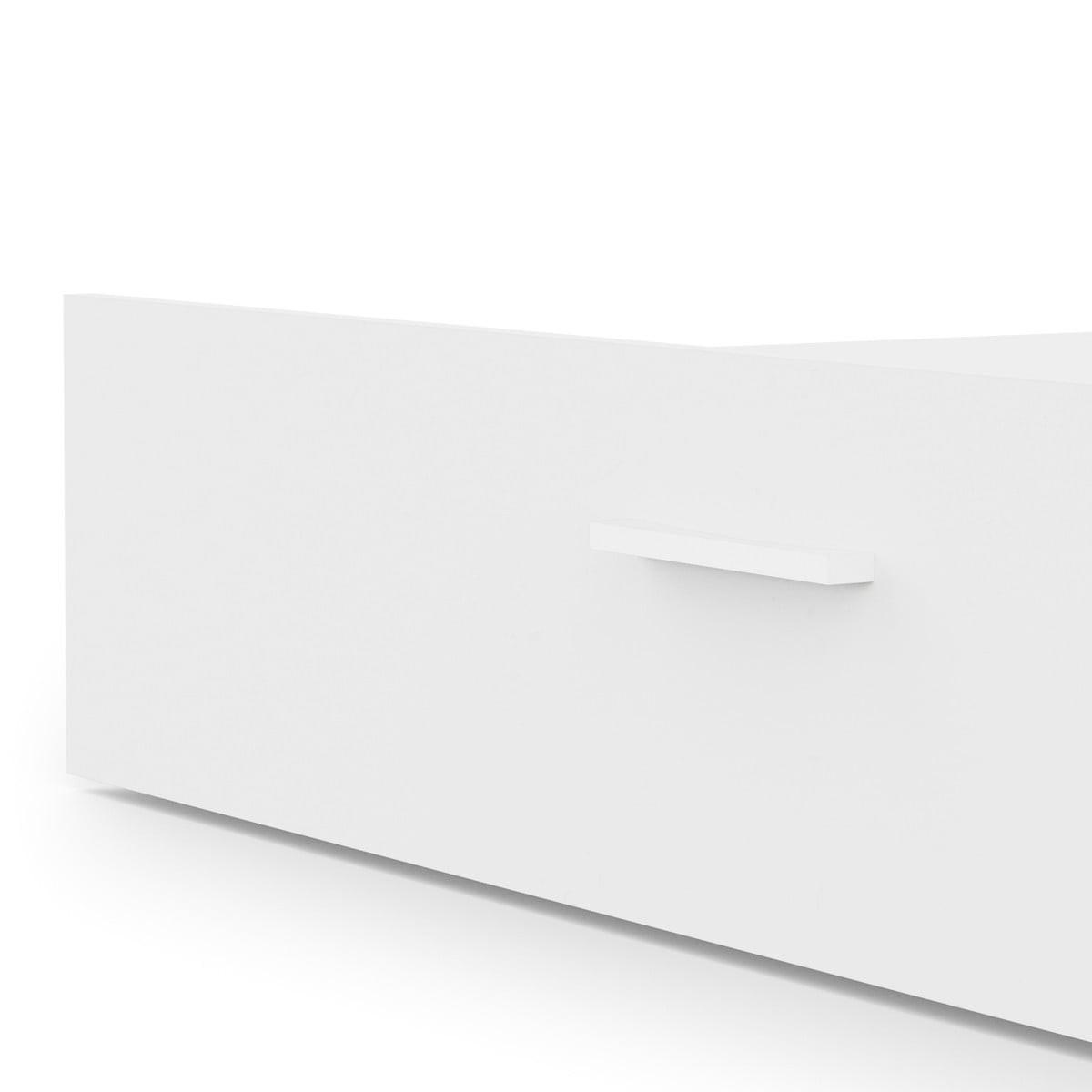 BETTKASTEN weiß 198,4/93/21,9 cm - Weiß, Holzwerkstoff (200/90cm) - Calicosy