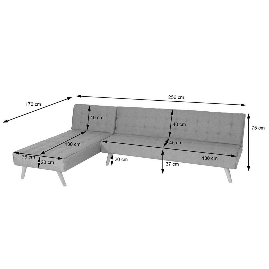 Thumbnail - MCW Ecksofa, Gelb, Textil, L-Form, 256x176 cm, Wohnzimmer, Sofas & Couches, Wohnlandschaften, Ecksofas