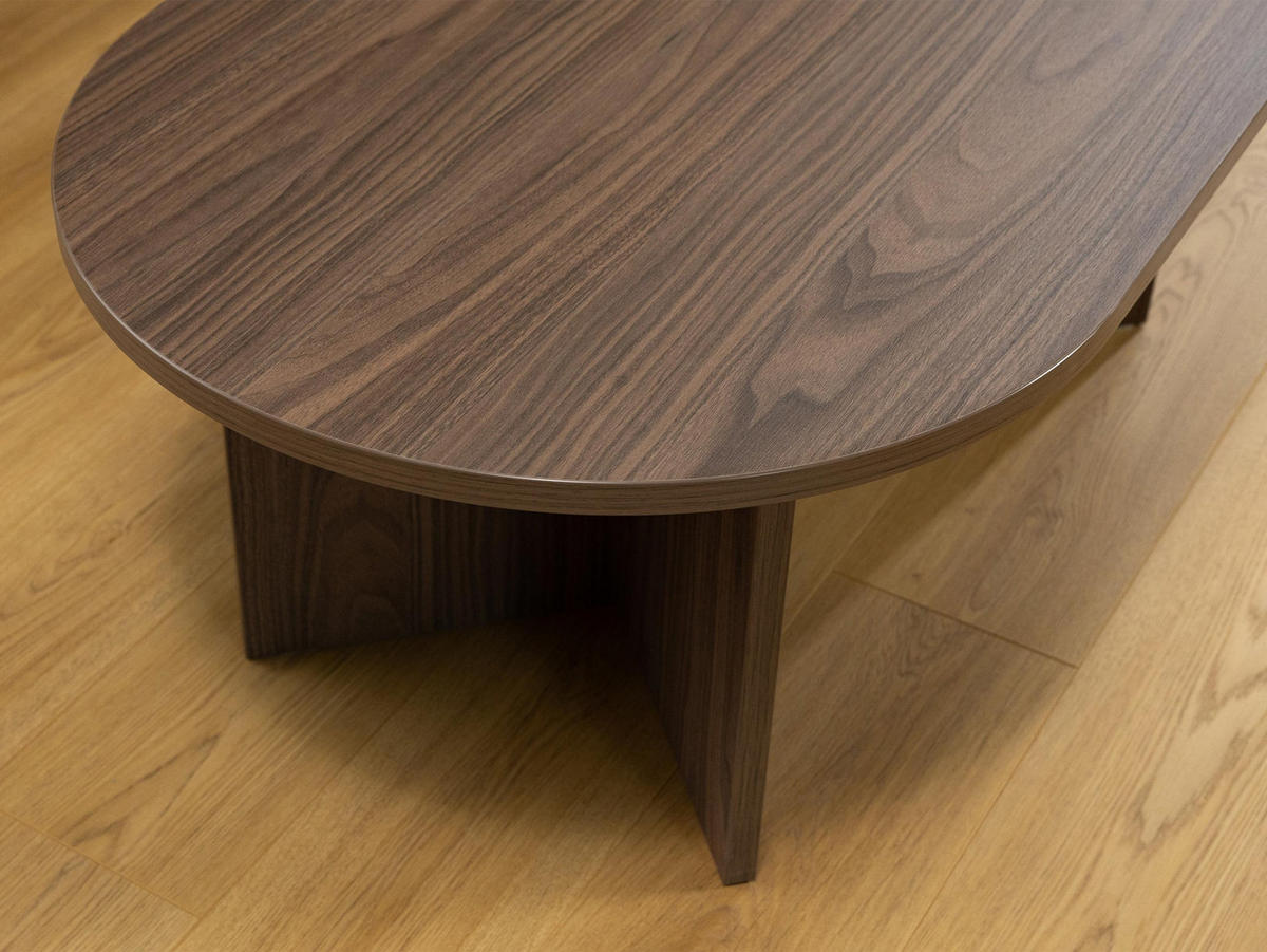 COUCHTISCH Gelizo 22 mm - Nussbaumfarben, Holzwerkstoff (65/110/42cm) - MIRJAN24