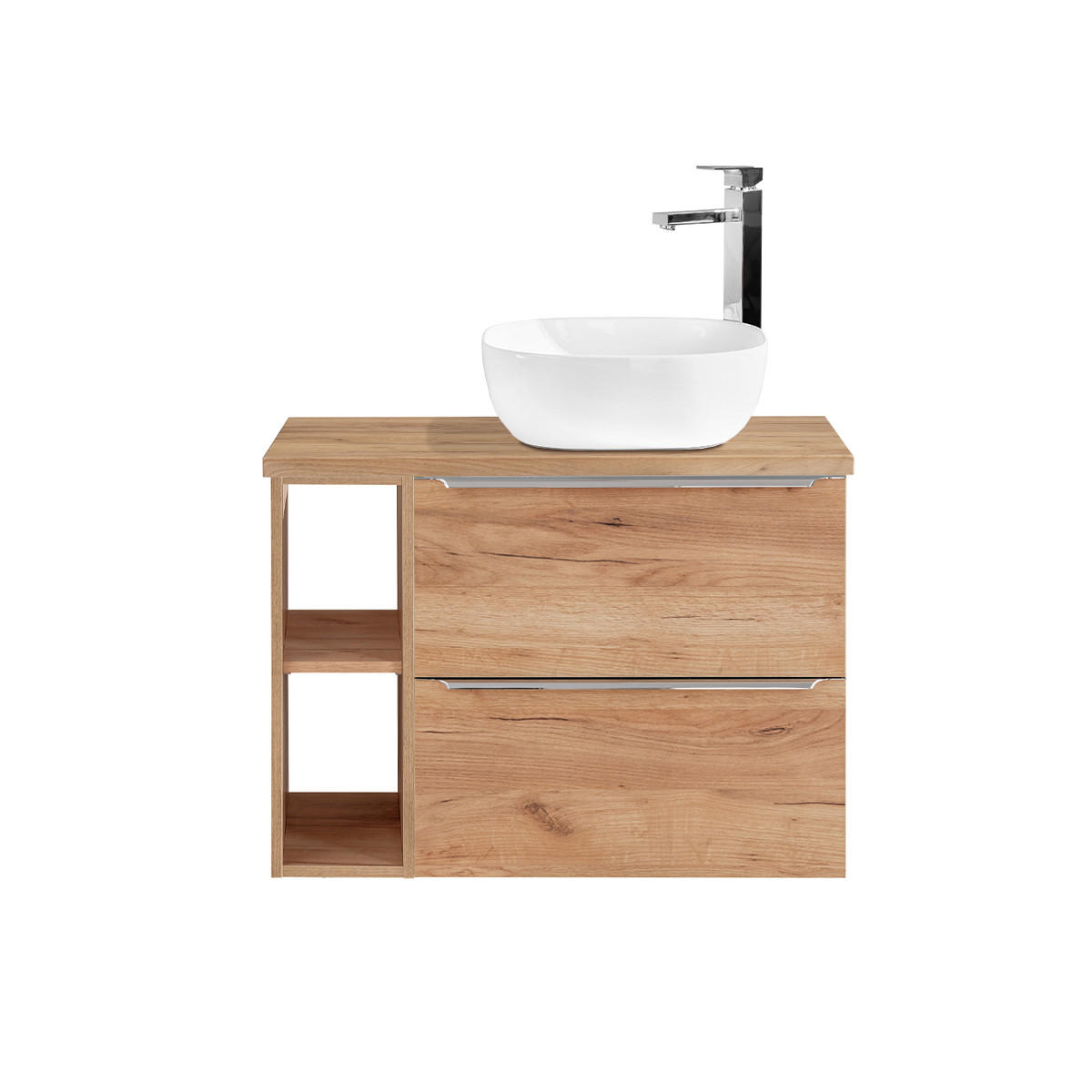 WASCHTISCH 80.4cm April Holz - Braun, Holzwerkstoff (80.4/59/46cm) - Petits-meubles