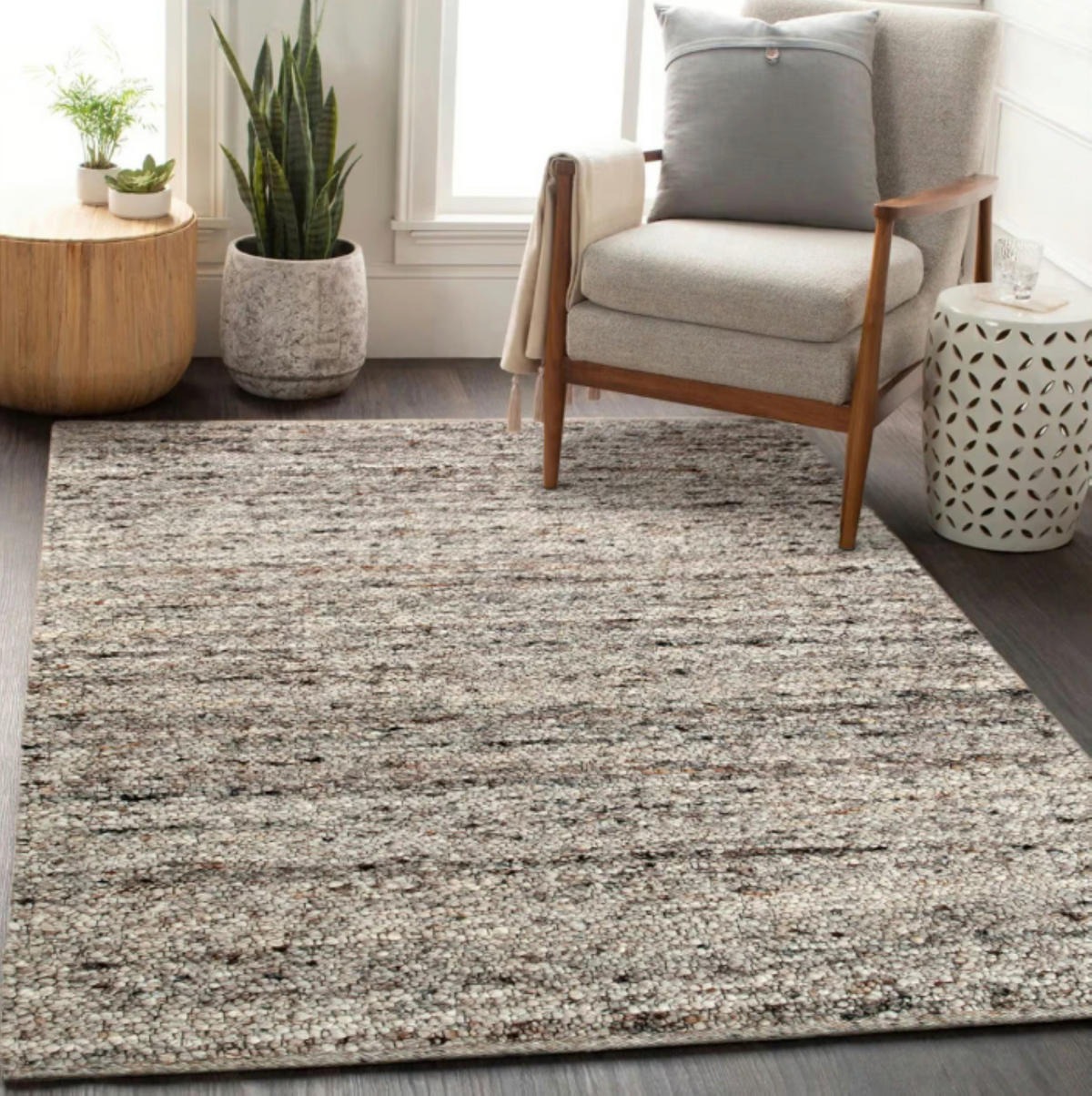 TEPPICH Wohn-/Schlafzimmer Wolle SHEPERD Braun 200x290 cm - Braun, Naturmaterialien (200/290cm) - Novatrend