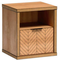 NACHTTISCH Fun mit Schublade, ohne Beinen, Karamell-Eiche - Eichefarben, Holzwerkstoff (47/53/41cm) - Beautysofa