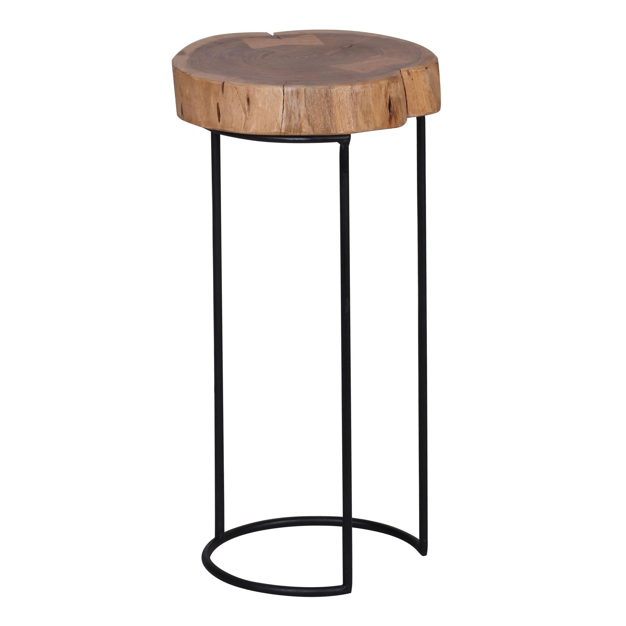 COUCHTISCH MEPA Akazie Baumstamm - Akaziefarben, Holz (28/28/55cm) - tinkaro