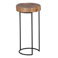 COUCHTISCH MEPA Akazie Baumstamm - Akaziefarben, Holz (28/28/55cm) - tinkaro