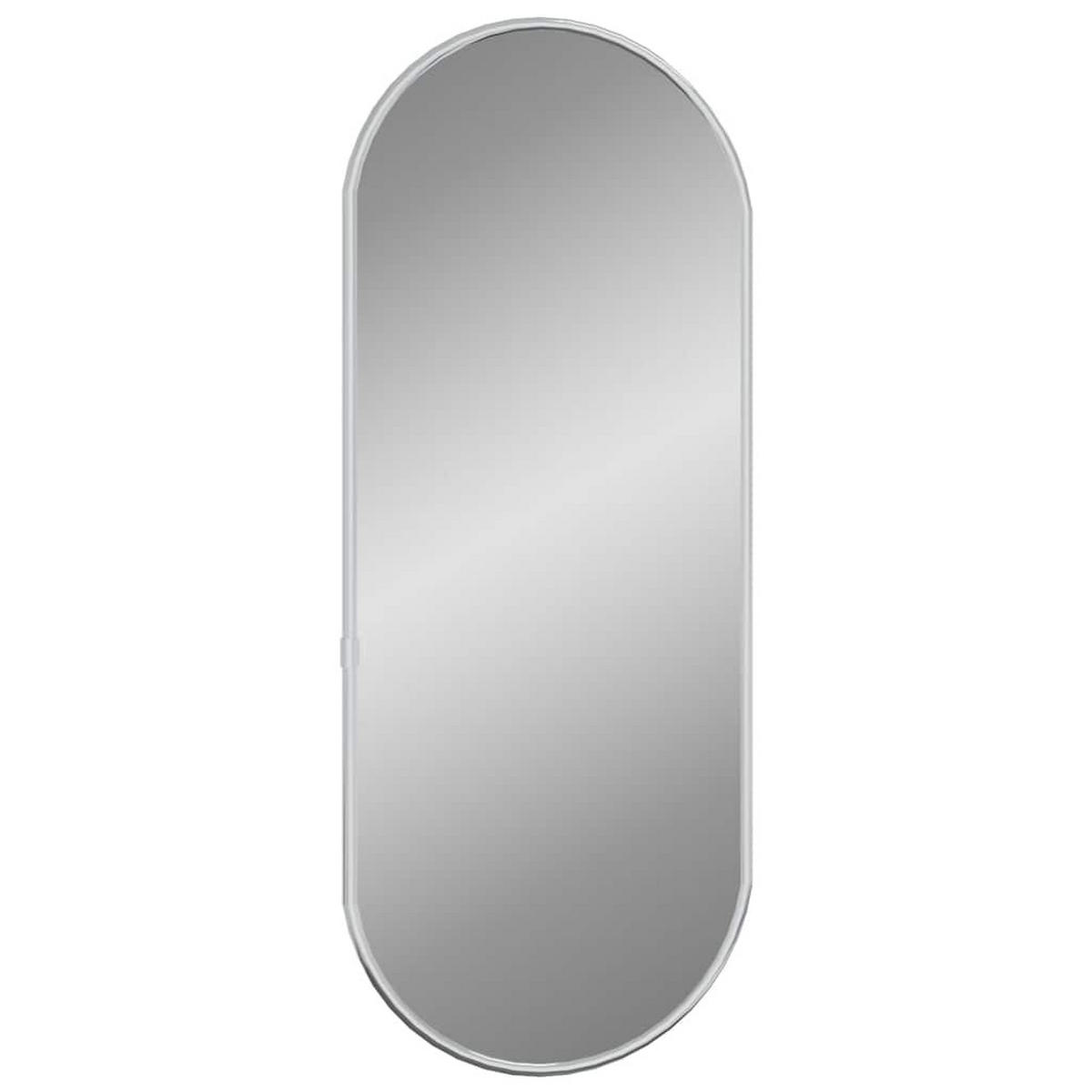 WANDSPIEGEL Silbern 50x20 cm Oval - Silberfarben, Glas (20/50/1cm) - furnicato
