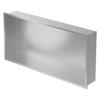 DUSCHNISCHE Silber 60/30 cm - Silberfarben, Metall (32/10/62cm) - LuxeBath