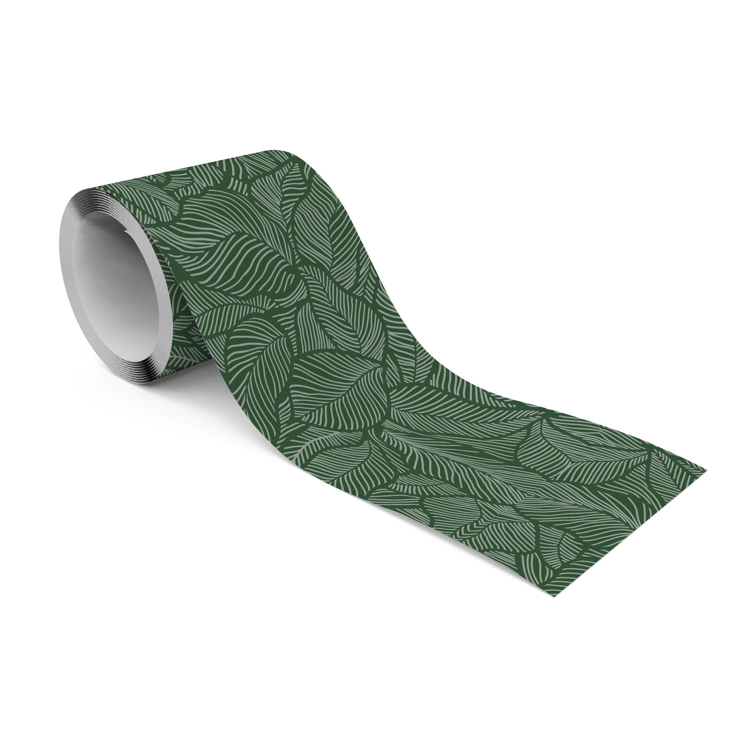 TAPETENBORDÜRE selbstklebend grüne BLÄTTER Pflanzen Natur - Grün, Papier (10/300/300cm) - Muralo