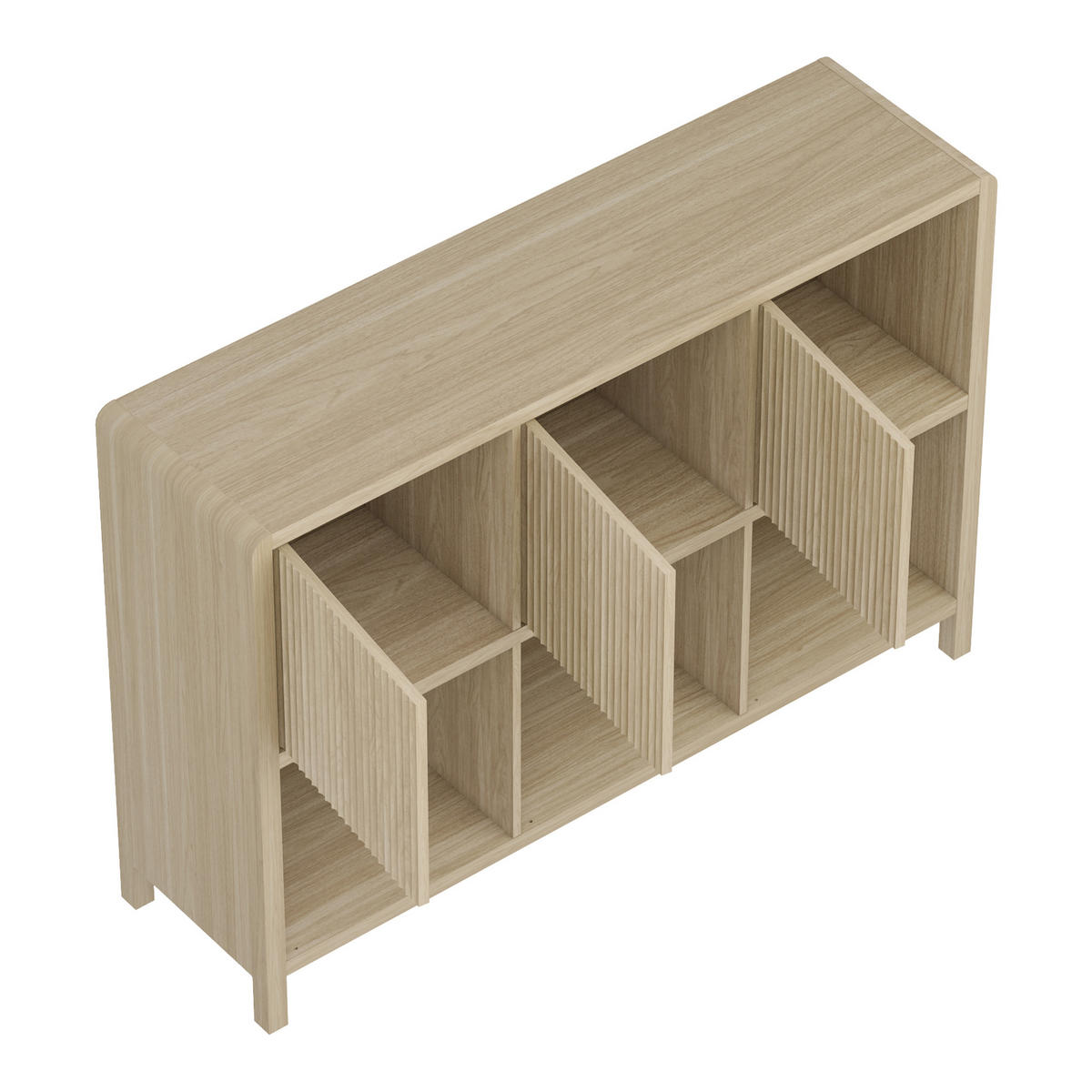 KOMODA Lukkodso - barva dubu, kompozitní dřevo (110/76.5/30cm) - [en.casa]