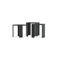 COUCHTISCH Lori Schwarz Marmor - Anthrazit/Schwarz, Holzwerkstoff (44.5/44.5/41cm) - Decorotika