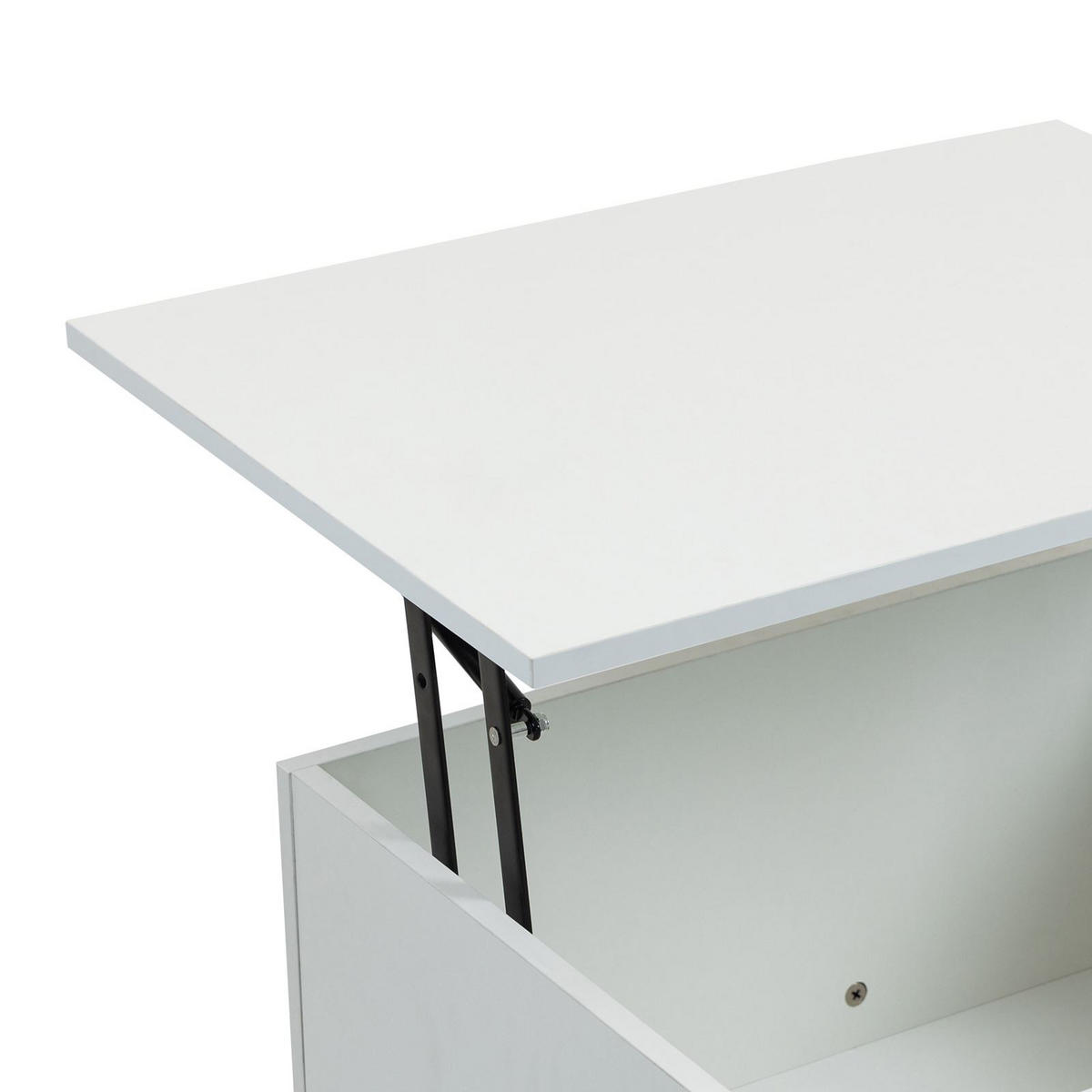 COUCHTISCH MUSKA schwarz, weiß - Schwarz, Holzwerkstoff (50/100/45cm) - IDIMEX