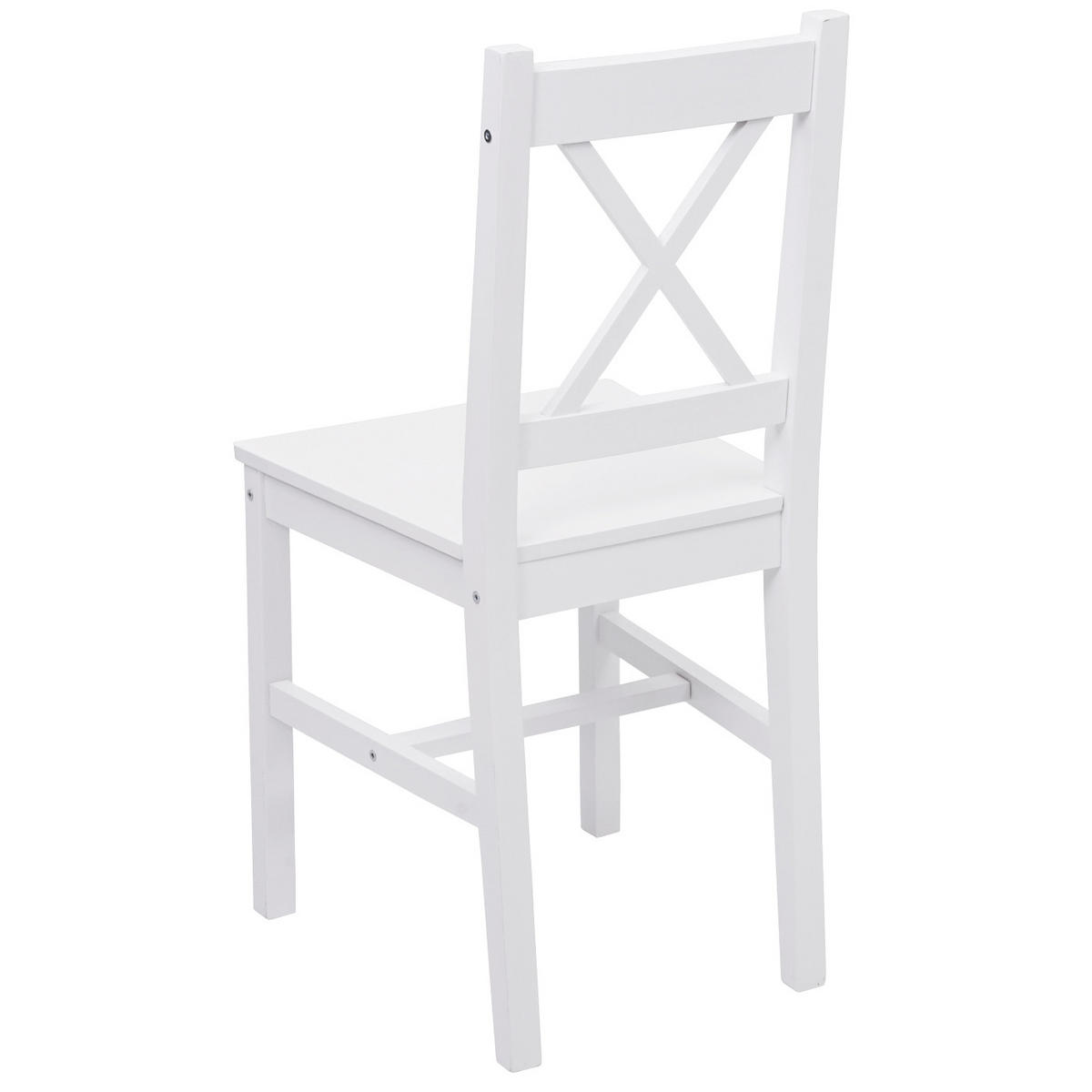 ESSZIMMERSTUHL Weiß 2er-Set - Weiß, Holz (40/86/42cm) - Jamb