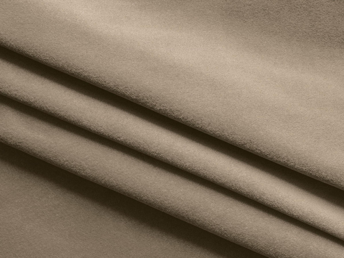 3-SITZER SOFA Samt Stoff Beige - Beige/Schwarz, Kunststoff/Textil (224/80/103cm) - Makamii