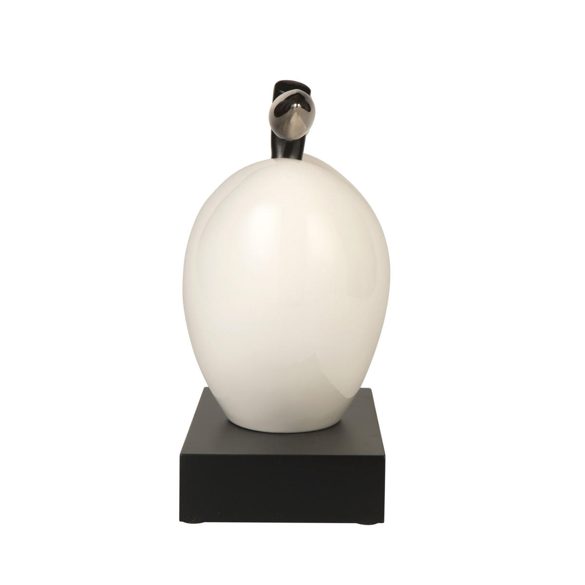 DEKOOBJEKT Studio 8 - Silver Lining, Porzellan, Silber, 28 cm - Silberfarben, Keramik (14/28/24.5cm) - Goebel