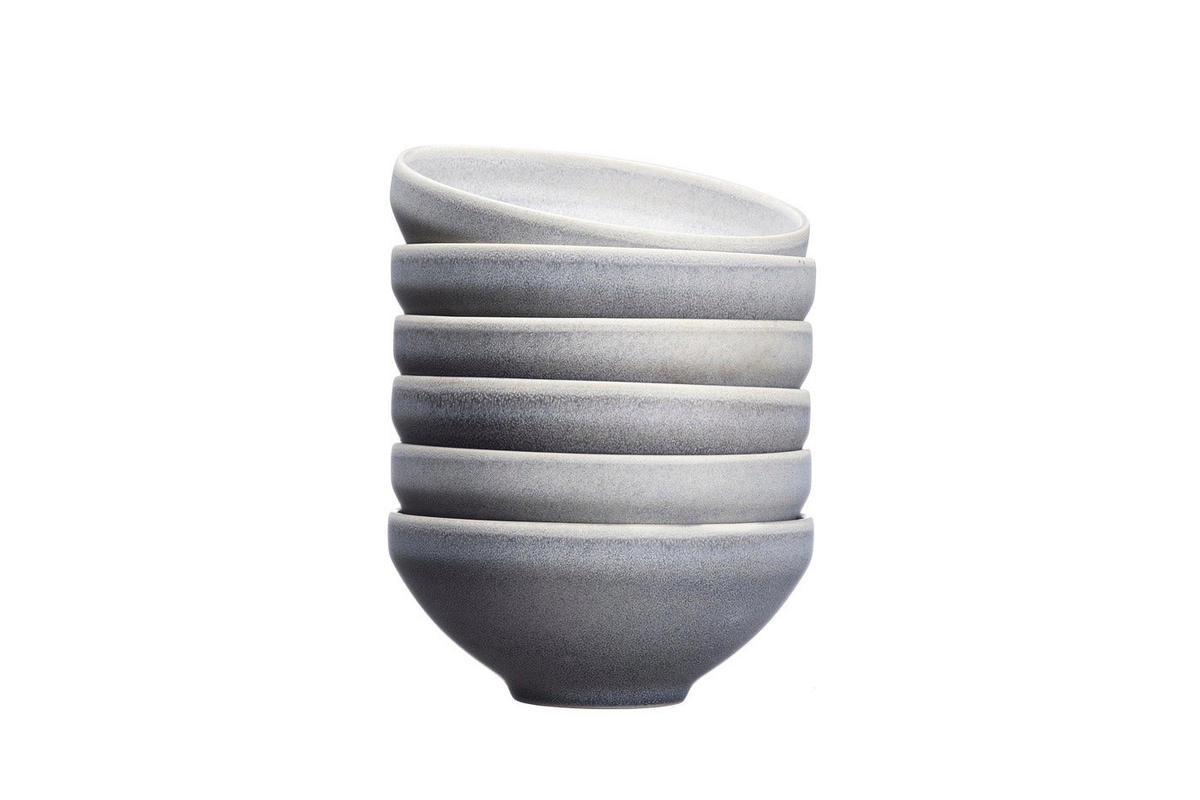 SCHALEN Stone Ø15cm - 6er-Set - Mondgrau - Grau, Keramik (15cm) - Björn