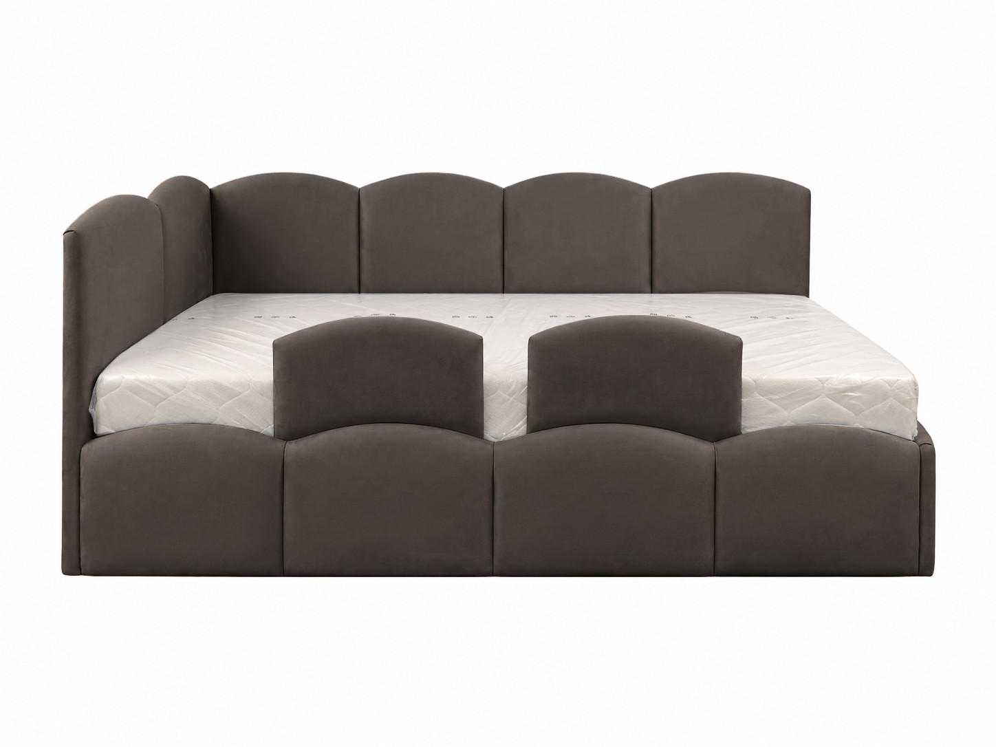 KS Home Concept Kinderbett Braun 90x200 cm