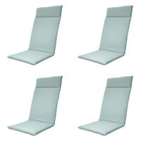 GARTENSTUHLKISSEN Naples 120/50 cm 4er-Set - Blau, Textil (50/8/120cm) - Madison