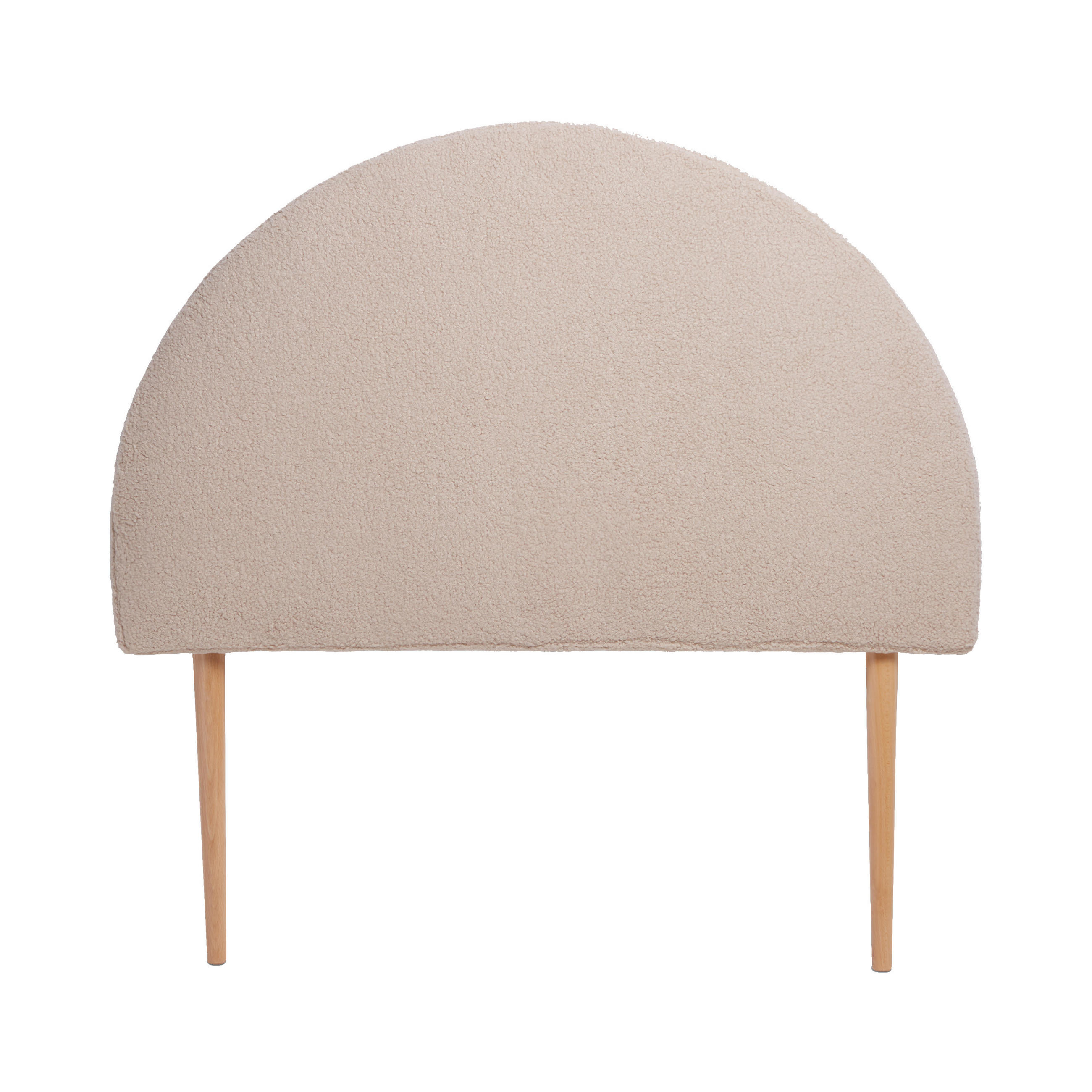 KINDERKOPFTEIL Gepolstertes aus Teddygewebe MOON - Beige, Textil (101/101/8cm) - RNT By Really Nice Things