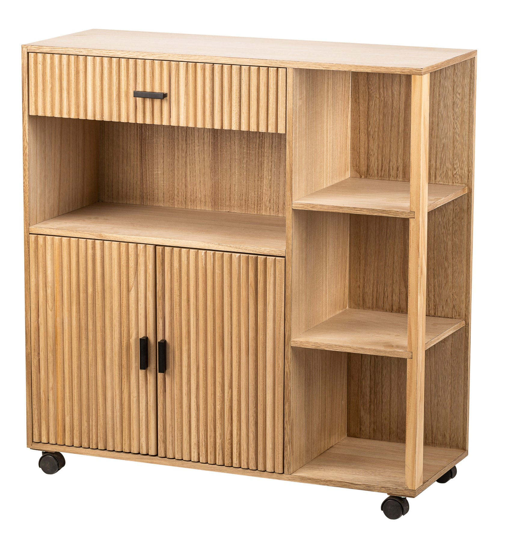 SERVIERWAGEN Holz Braun - Braun, Holz (78/79/28cm) - Nordlys