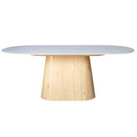 ESSTISCH aus Keramik 200x90x75cm, natur - Braun, Holz (200/90/75cm) - Giga Meubel