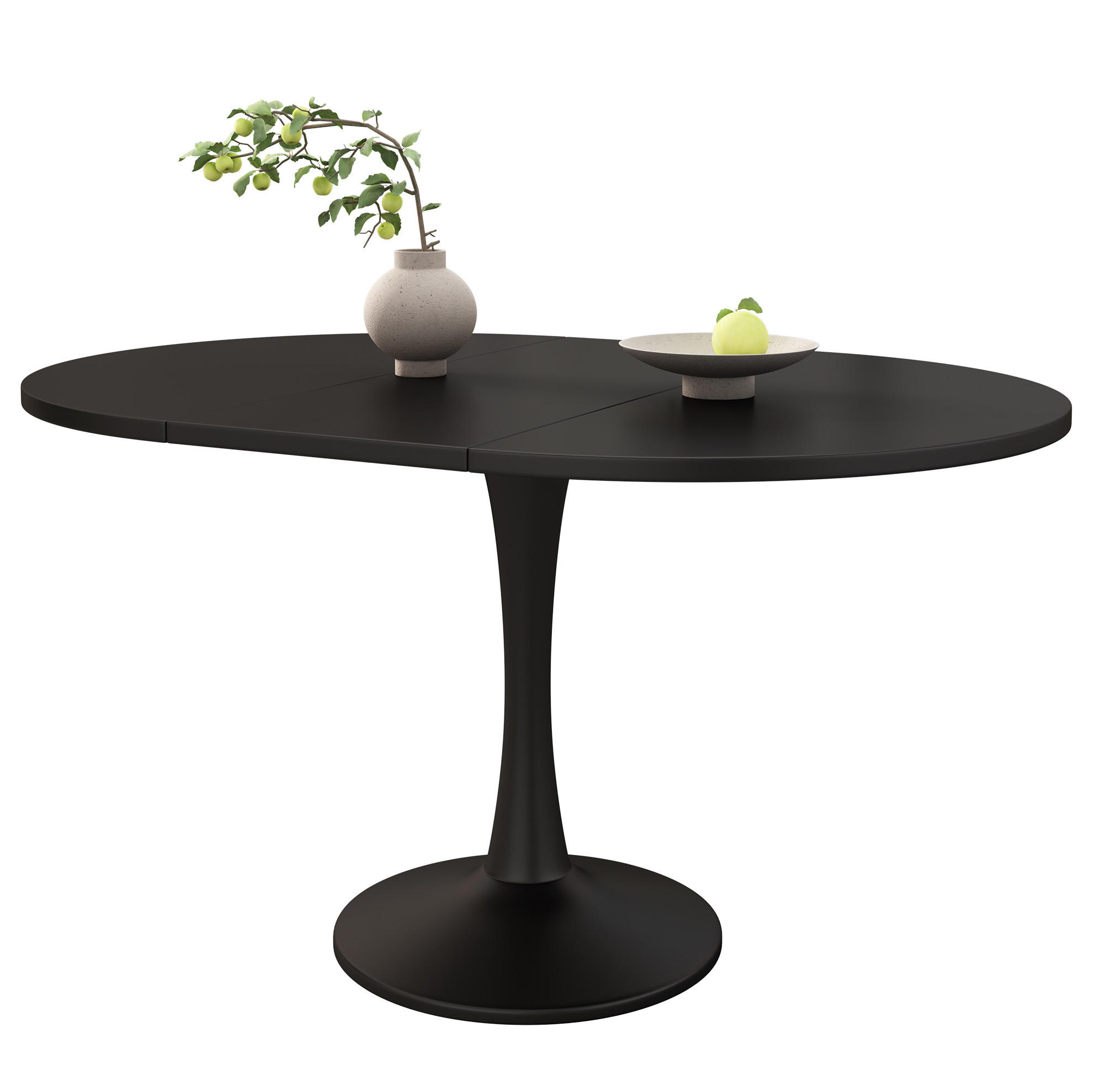 Meubliv Esstisch Schwarz 100x75x140 cm