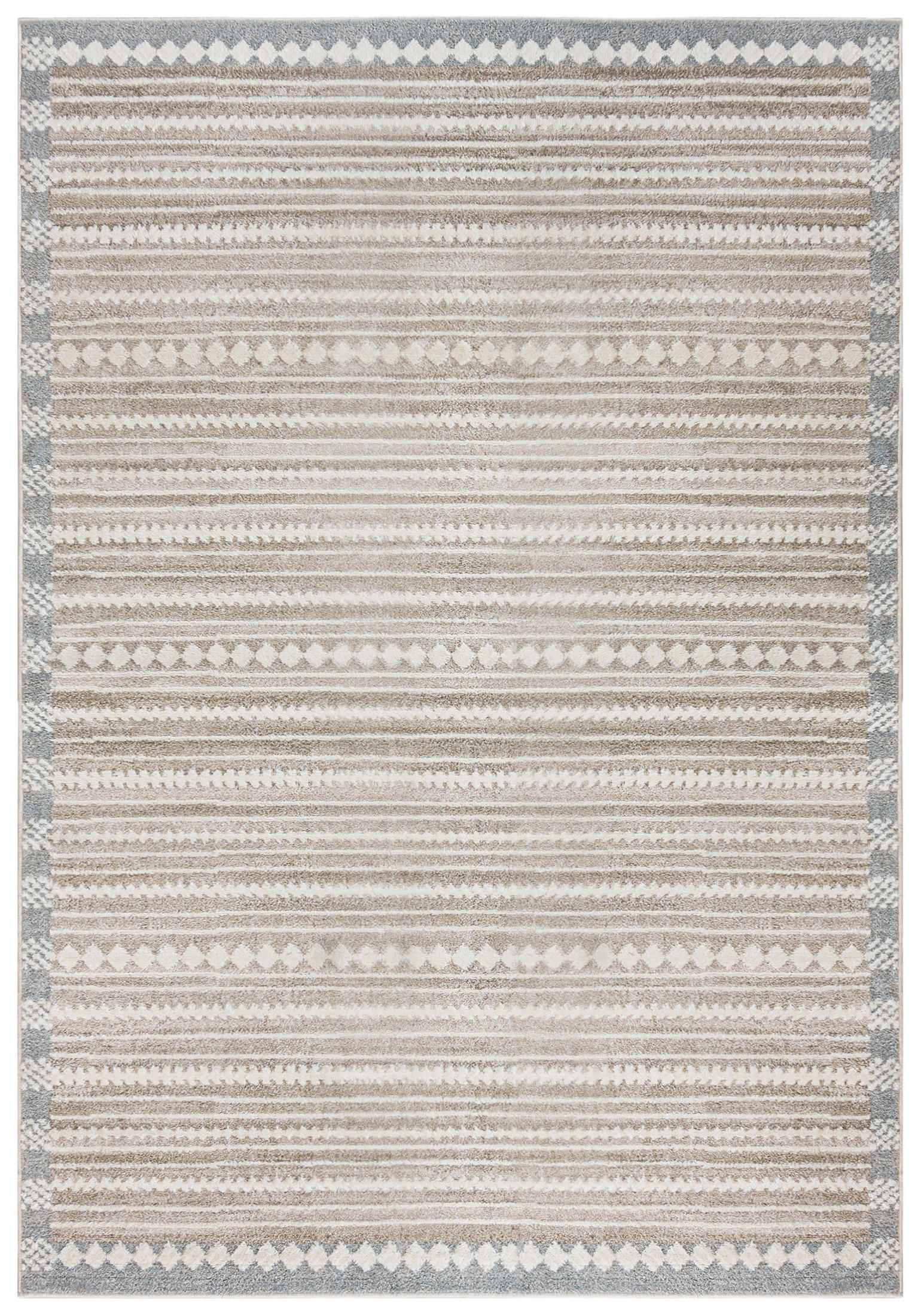 MAZOVIA TEPPICH SL05A - Grau, Beige - 160 x 230 cm - Beige/Grau, Textil (160/230cm) - Mazovia