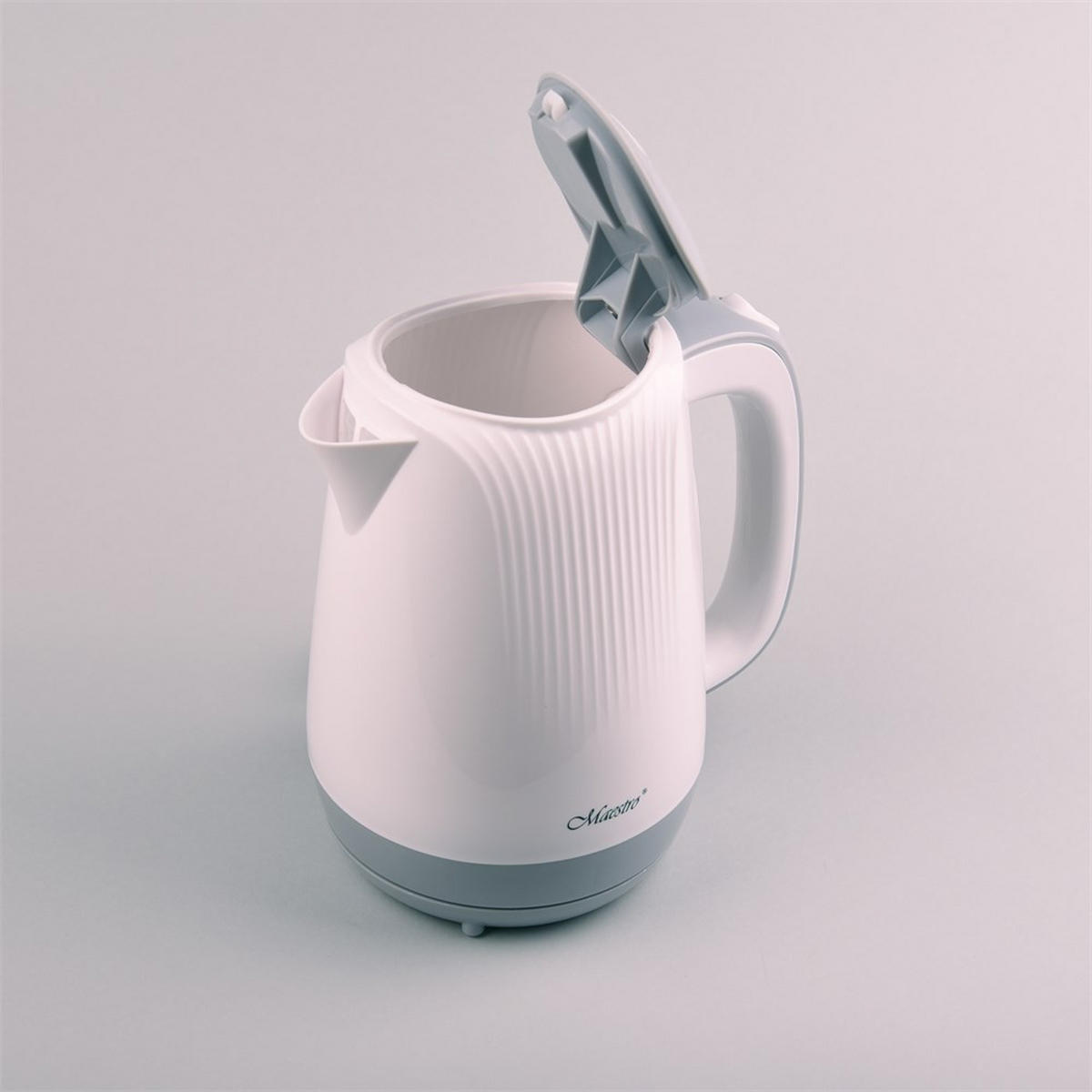 WASSERKOCHER ELEKTRISCH Weiß 17/17/22 cm MR042WHITE - Weiß, Kunststoff (17/22/17cm) - Maestro 