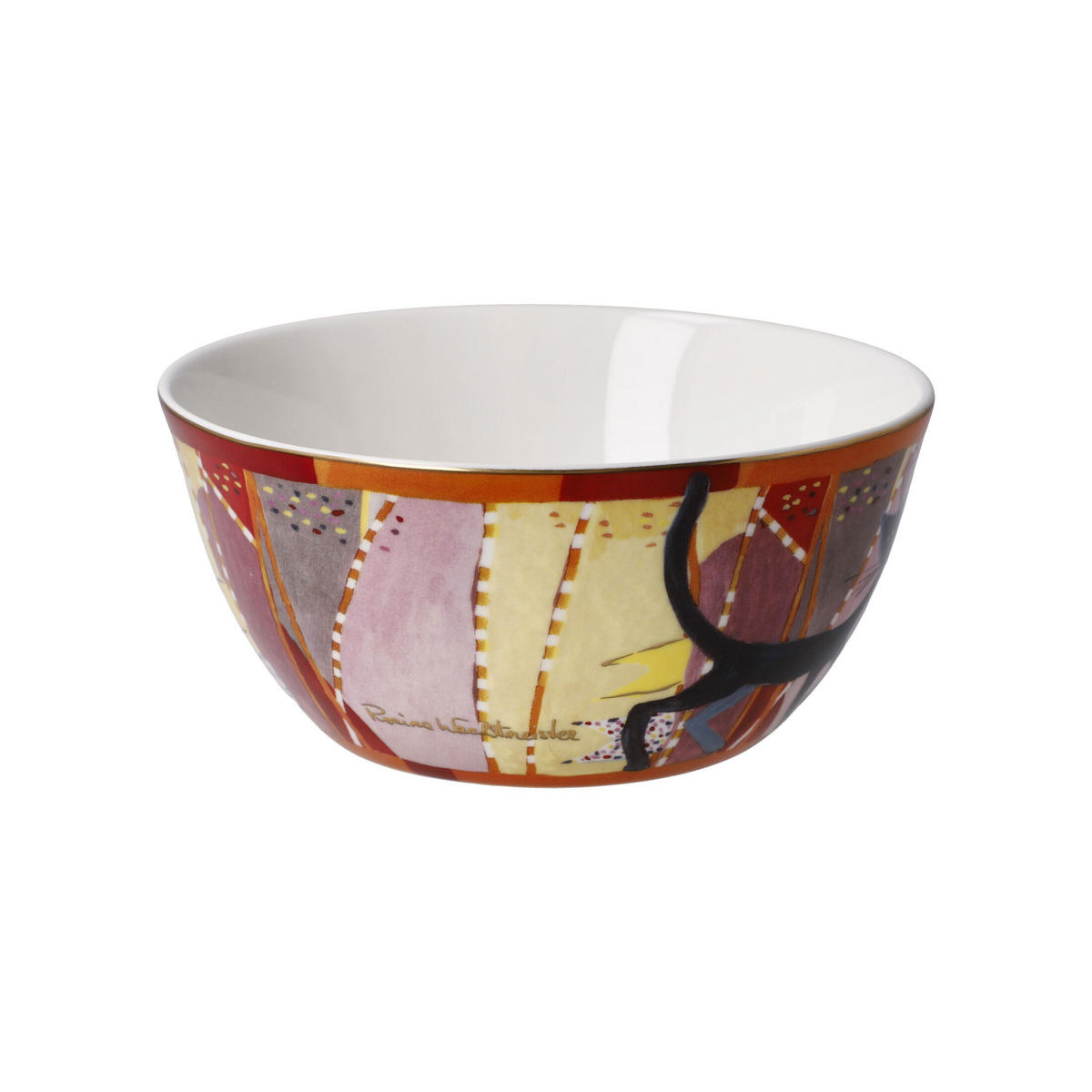KÜNSTLERSCHALE Rosina Wachtmeister - Sottosopra, Fine Bone China, Bunt, 15 cm - Multicolor, Keramik (7cm) - Goebel