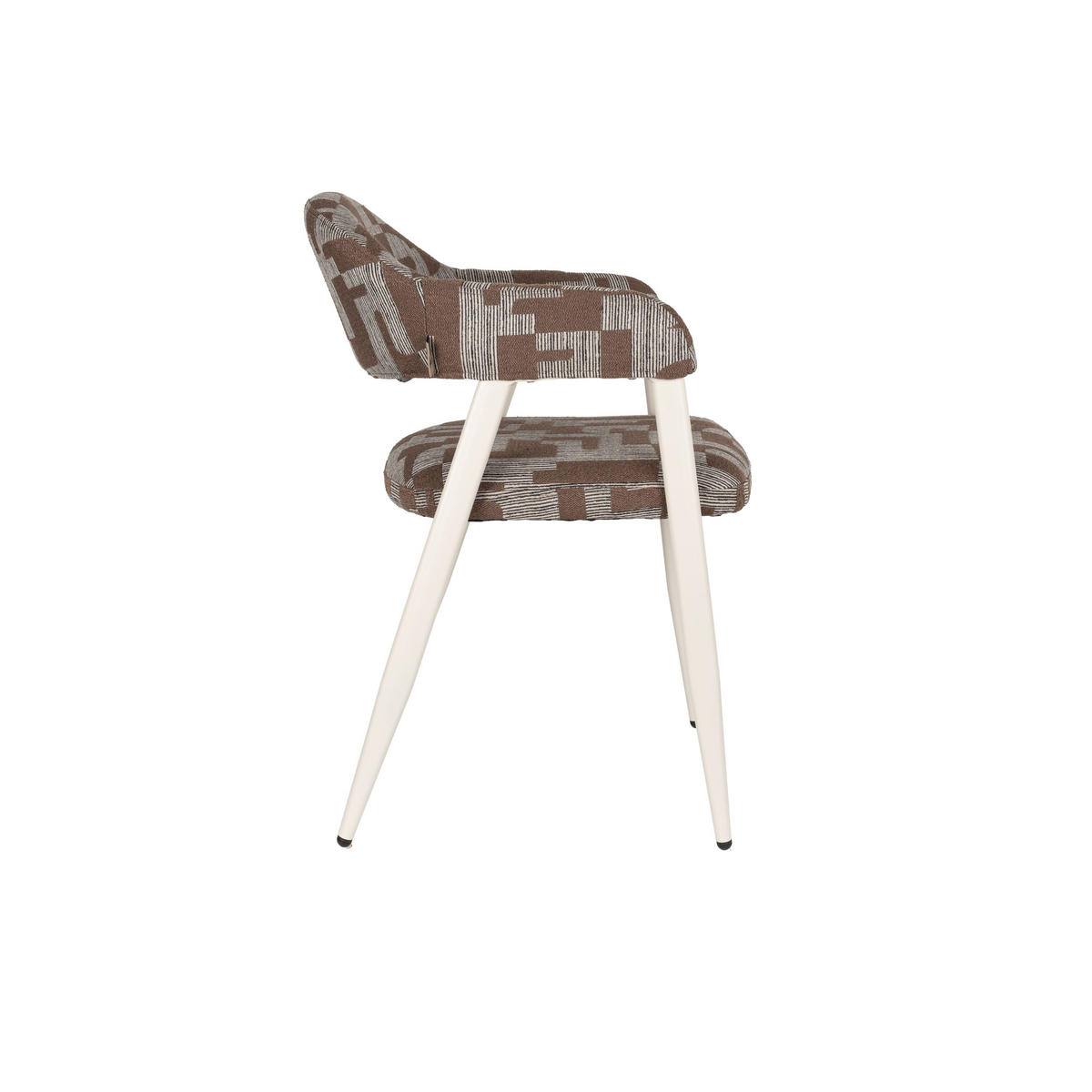 ESSZIMMERSTÜHLE Miyo Grau - 2 er Set - Beige, Metall (55/81/58cm) - Dutchbone