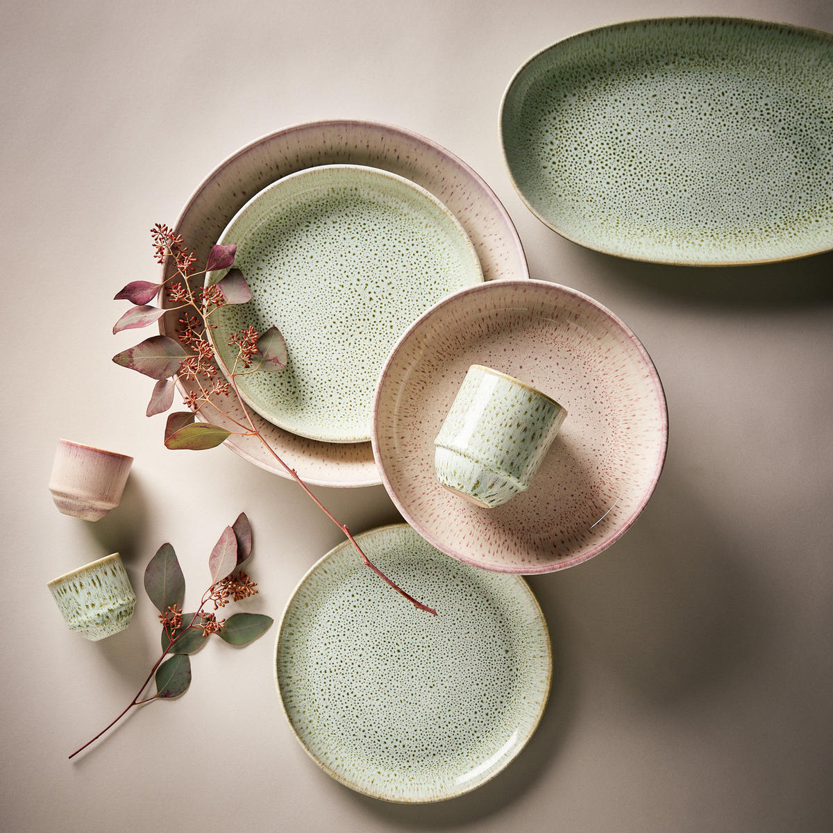 TELLER Tavira 27 cm - Rosa, Keramik (27/27/2.7cm) - Butlers