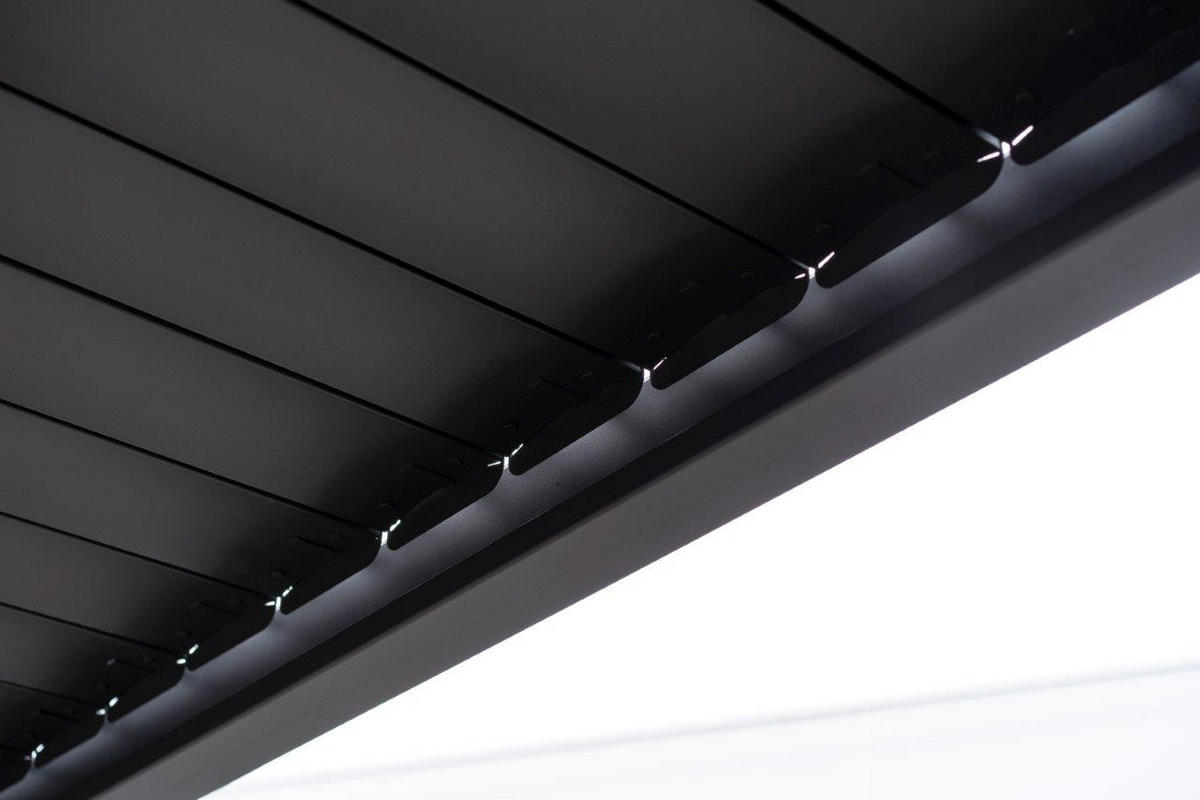 LAMELLENDACH-PERGOLA Mirador Basic 3x3 m Anthrazit Aluminium - Grau, Kunststoff (300/240/300cm) - Green Spirit