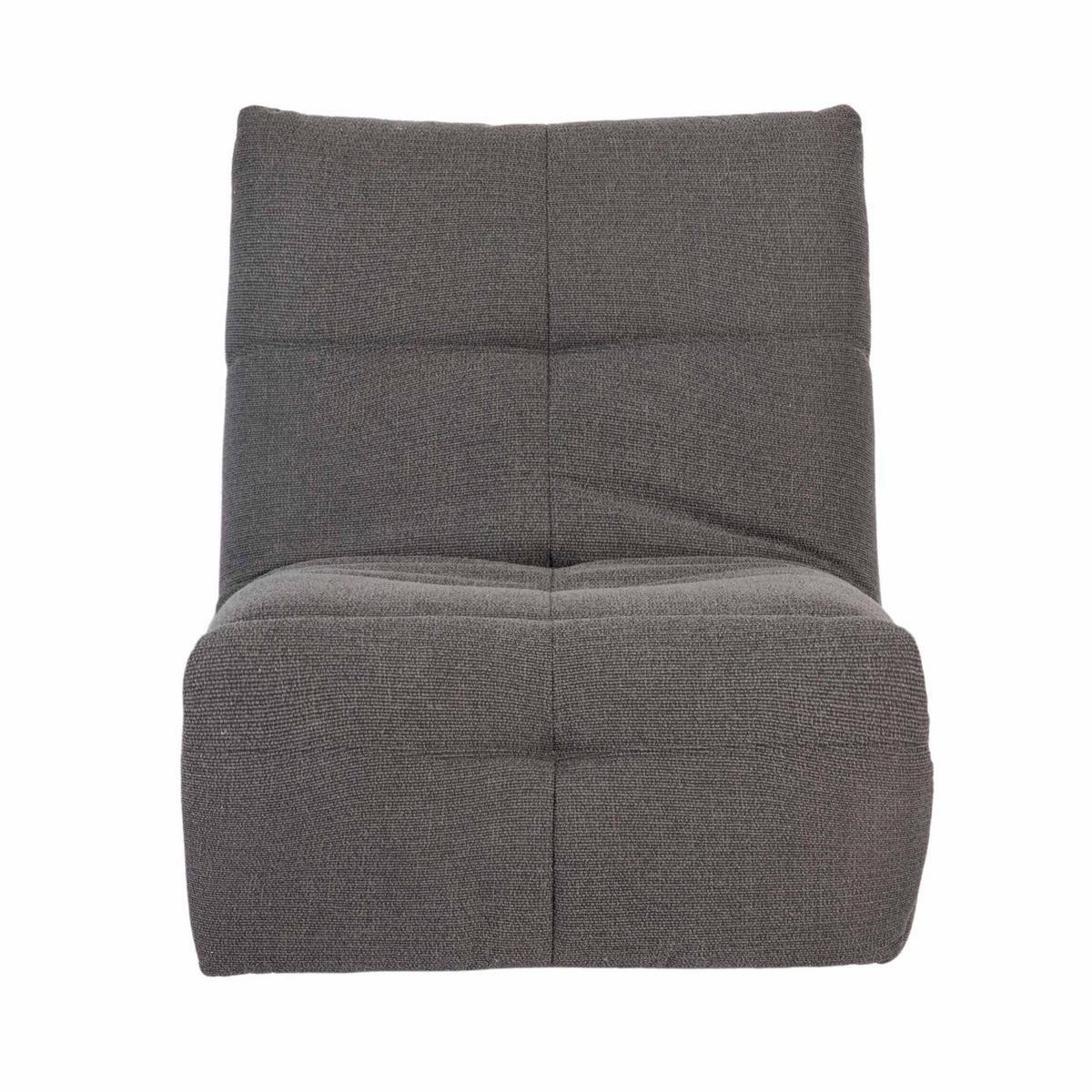SESSEL Lazy Grau 103/82/96 cm - Dunkelgrau, Textil (82/96/103cm) - Starfurn