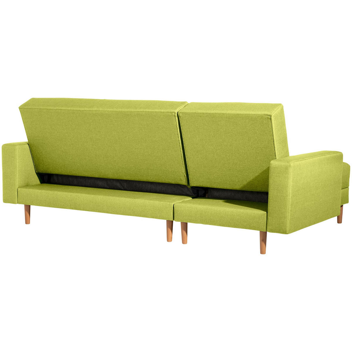 FUNKTIONSSOFA mit Hocker Kattie Flachgewebe apfel - Apfelbaumfarben, Kunststoff (144/230cm) - 58aufmkessel