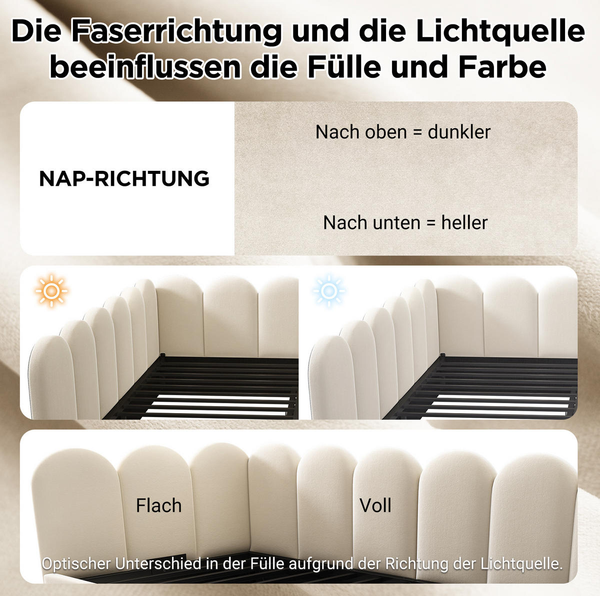 KINDERBETT Polsterbett 90/200 cm aus Samt mit hydraulischem Stauraum Beige - Beige, Textil (90/200cm) - Modenvie