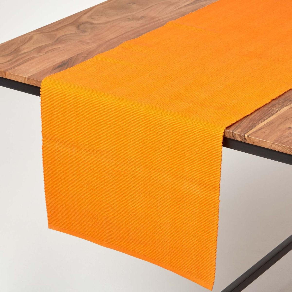TISCHLÄUFER orange 44/178 cm, 100% Baumwolle - Orange, Textil (44/178cm) - Homescapes