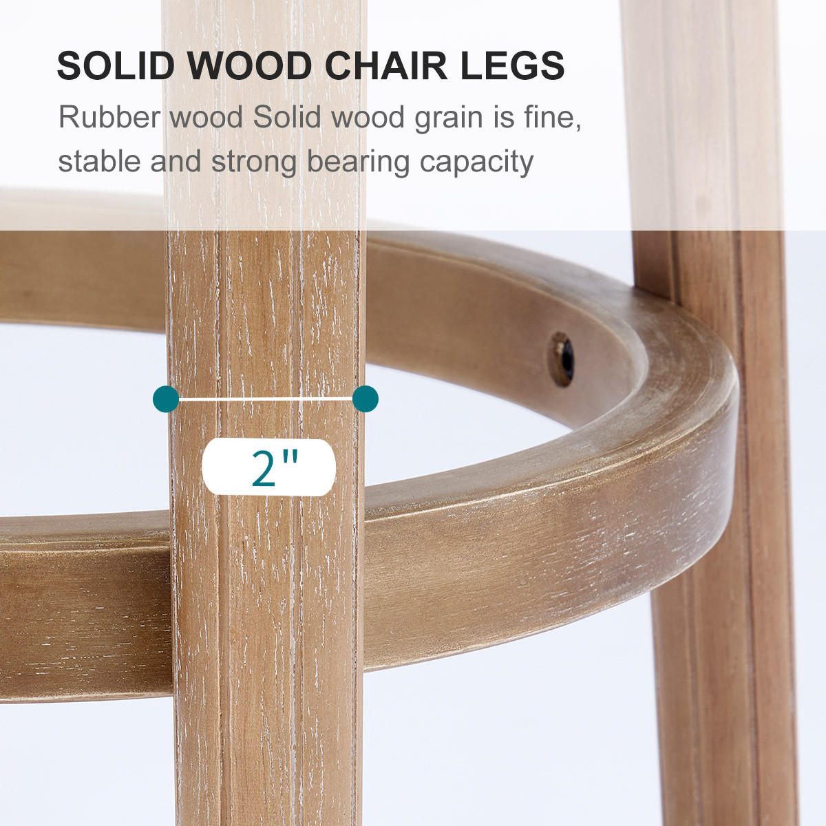 BARHOCKER 1er-Set Weiß mit Echtleder, Rückenlehne und 360° Drehfunktion - Weiß, Holz (54.8/96/54.8cm) - PANGIVO