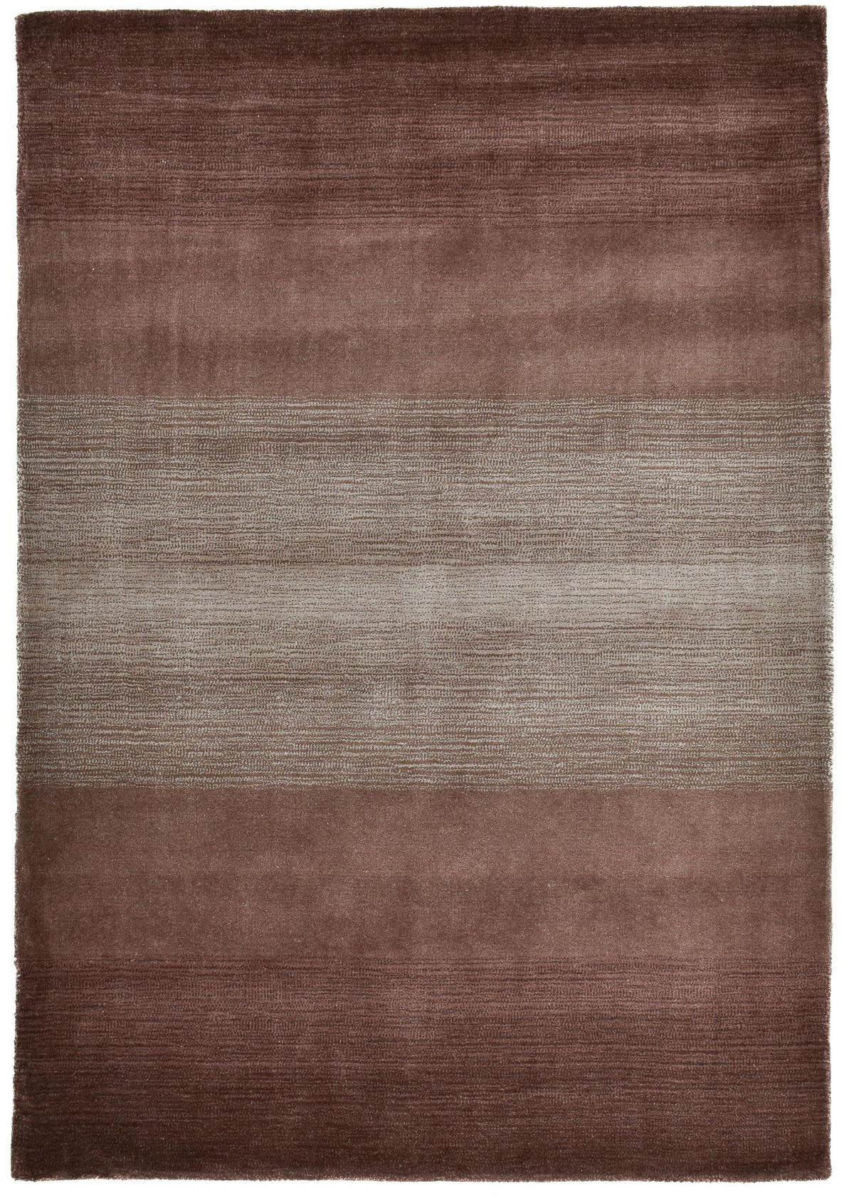 TUFTTEPPICH Wool Comfort 70x140 cm - Braun, Textil (70/140cm) - THEKO