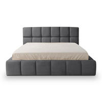 POLSTERBETT mit Stauraum 180x200 cm in Dunkelgrau - Dunkelgrau, Textil (180/200cm) - Home Collective