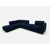 ECKSOFA Cordoba Modulares Links Dunkelblau - Dunkelblau, Textil (352/244cm) - KS Home Concept